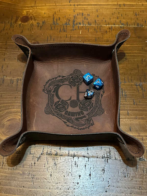 Leather Dice Tray