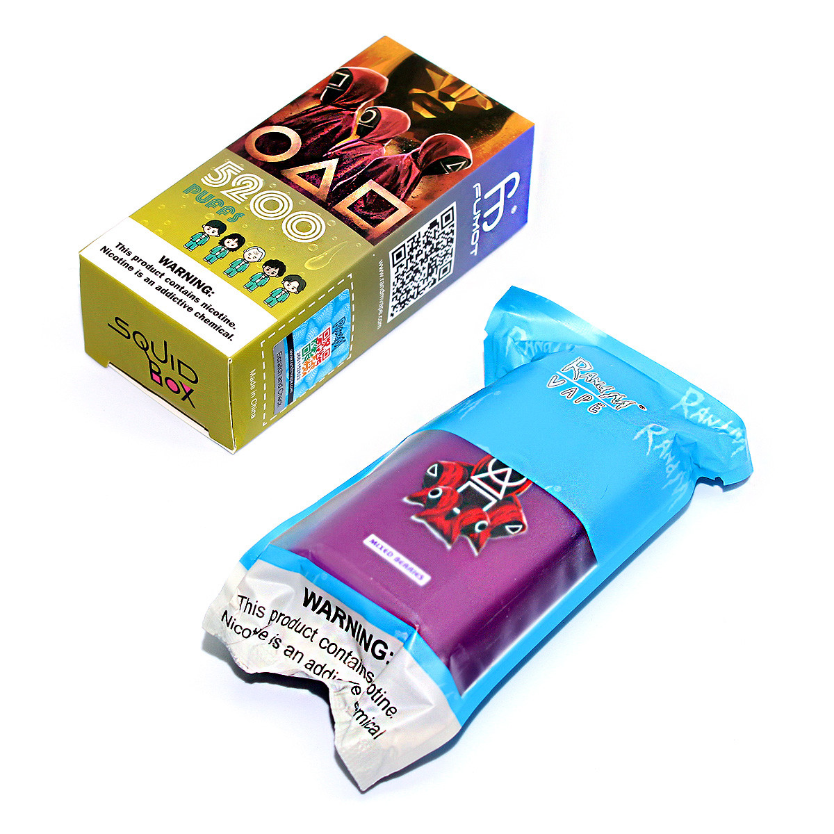 R and M Squid Box Disposable Vape R&M Squid Box RandM