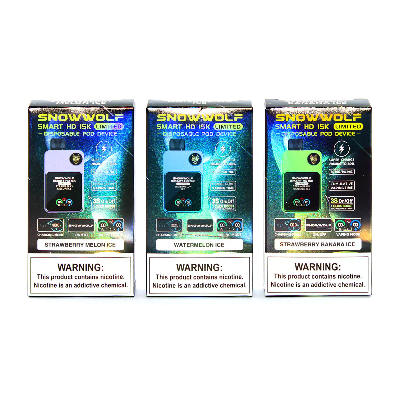 SnowWolf Smart 15000 Disposable Vape SnowWolf 15000 puffs vape