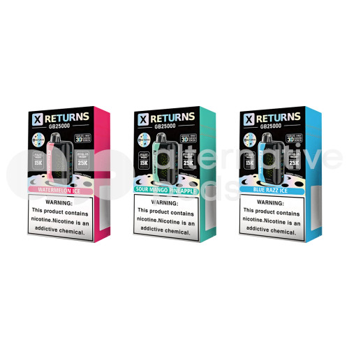 X Returns GB25000 Puffs Disposable Vape
