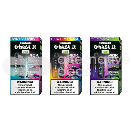 Pod Juice x SYNTRIX Ghost It 40K Disposable Vape Pod Juice x SYNTRIX Ghost It 40K Disposable Vape