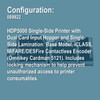Fargo 089922 HDP5000 Simplex Retransfer ID Card Printer