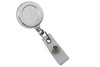 Pack of 50 - Badge Reel with Clear Vinyl Strap and Belt Clip
