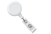 Pack of 50 - 1.25" Badge Reel Swivel Clip with Clear Strap