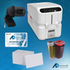 AnythingID™  Matica MC1000 Single-Sided ID Card Printer with AID-300 Software, Webcam, YMCKO Ribbon, and 100 Cards