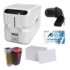 AnythingID™  Matica MC1000 Dual-Sided ID Card Printer with AID-100 Software, Webcam, YMCKO Ribbon, and 100 Cards