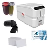 AnythingID™  Matica MC1000 Dual-Sided ID Card Printer with AID-300 Software, Webcam, YMCKO-K Ribbon, and 100 Cards