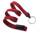 Pack of 100 - 3/8" Flat Braid Lanyard with Breakaway and Split Ring