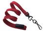Pack of 100 - 3/8" Flat Braid Lanyard with Breakaway and Black Oxide Swivel Hook