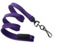 Pack of 100 - 3/8" Flat Braid Lanyard with Breakaway and Black Oxide Swivel Hook