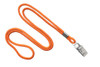 Pack of 100 - 1/8" Round Braid Lanyard with Bulldog Clip