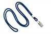 Pack of 100 - 1/8" Round Braid Lanyard with Bulldog Clip