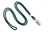 Pack of 100 - 1/8" Round Braid Lanyard with Bulldog Clip