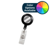 Pack of 50 - Badge Reel with Silver Sticker and Belt Clip