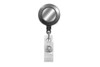 Pack of 50 - Badge Reel with Silver Sticker and Belt Clip