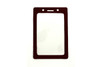 Clear Vinyl Vertical Badge Holder with Color Frame, 2.25" x 3.44" - Pack of 100
