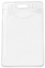 Clear Vertical Earth-Friendly Vinyl DOP-Free Badge Holder - Pack of 100