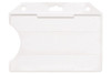 Pack of 50 - Frosted Rigid Plastic Horizontal Open-Face Card Holder 3.56" x 2.68"