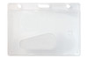 Pack of 50 - Frosted Rigid Plastic Horizontal Side-Load Access Card Holder