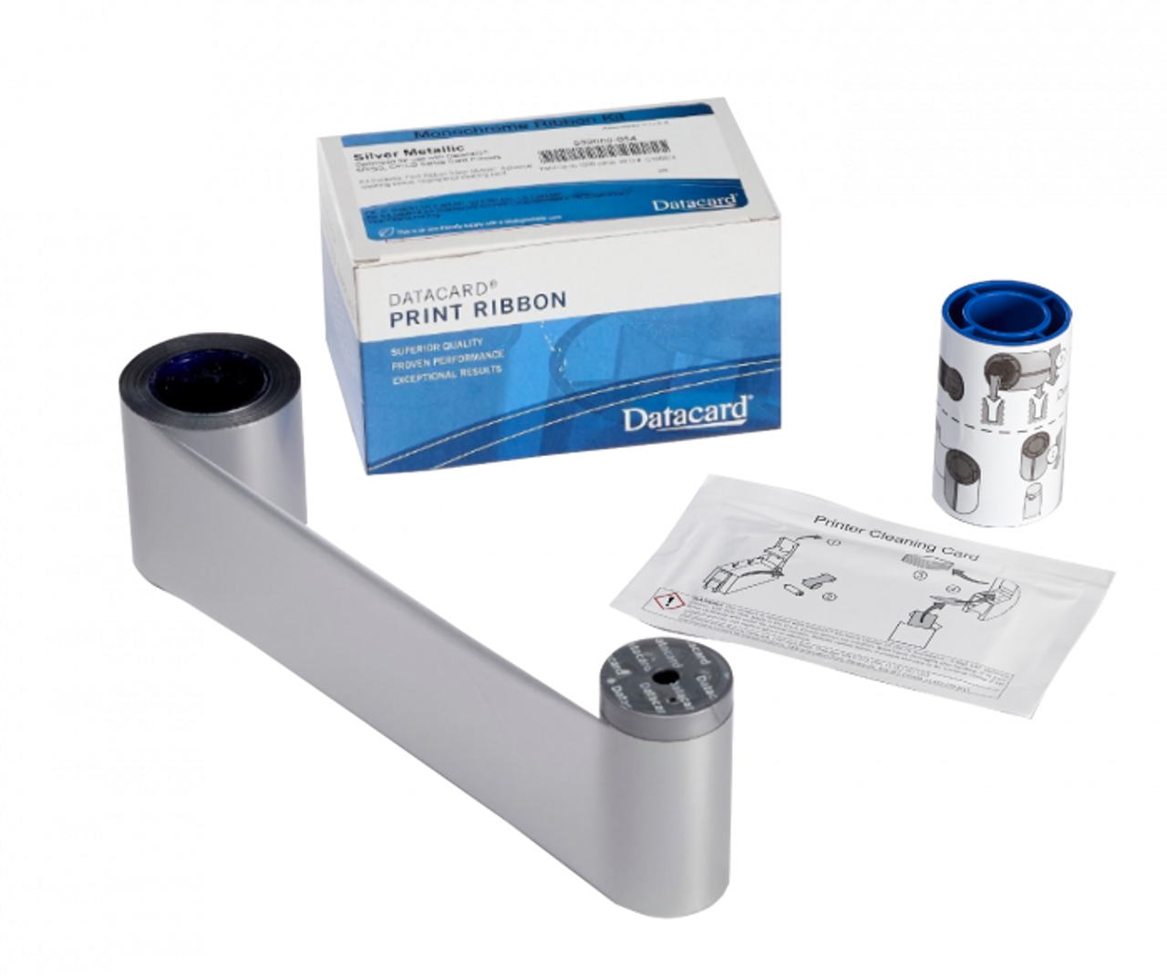 Entrust 532000-054 Graphics Monochrome Ribbon Kit, Metallic Silver