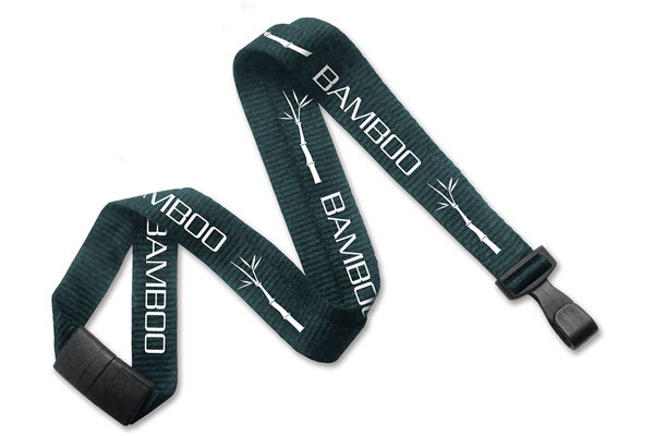 Pack of 100 - 5/8'' Bamboo Lanyard w/ Safety Breakaway and No-twist Hook