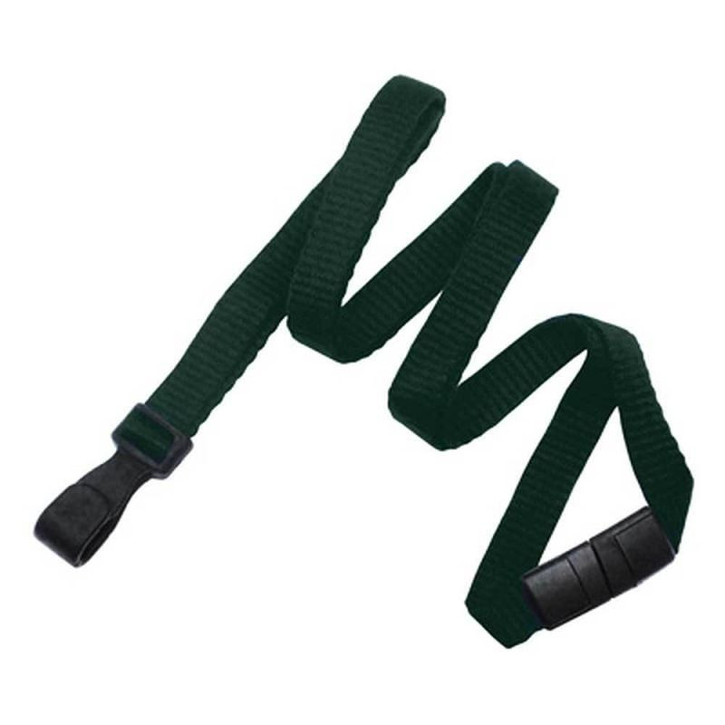 Pack of 100 - 3/8'' Bamboo Lanyard w/ Safety Breakaway and No-twist Hook