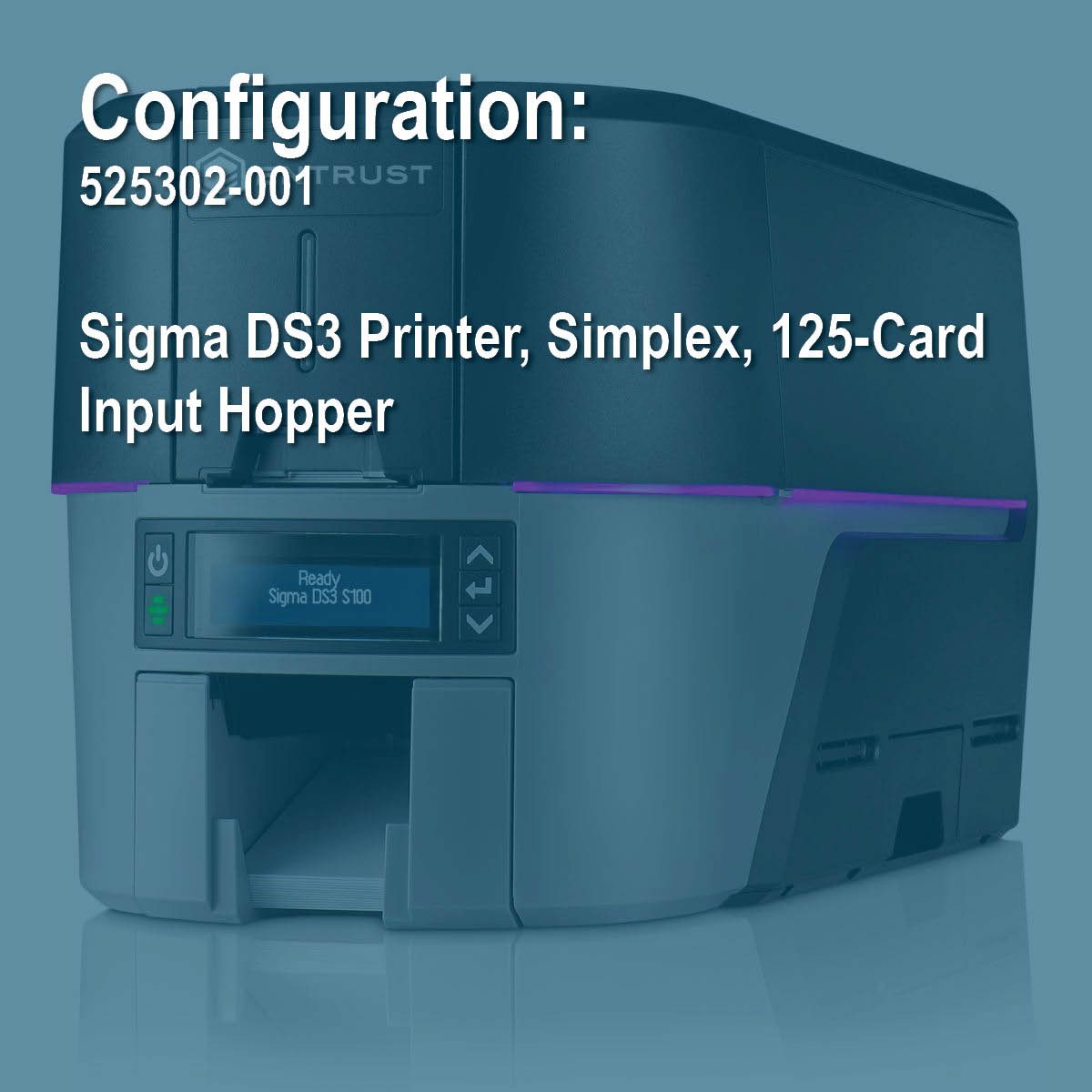 Entrust 525302-001 Sigma DS3 (Base Model) Simplex ID Card Printer