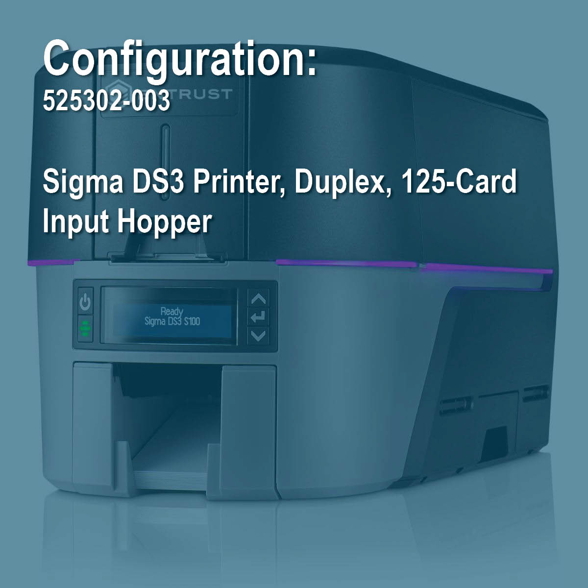 Entrust 525302-003 Sigma DS3 (Base Model) Duplex ID Card Printer