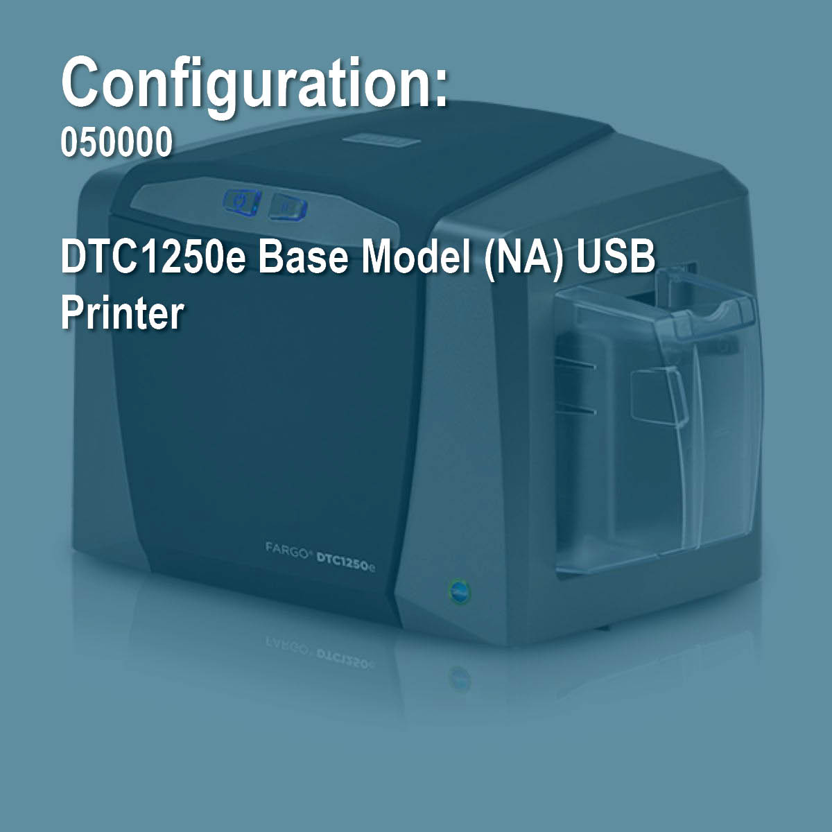FARGO 050000 DTC1250e (Base Model) Simplex ID Card Printer