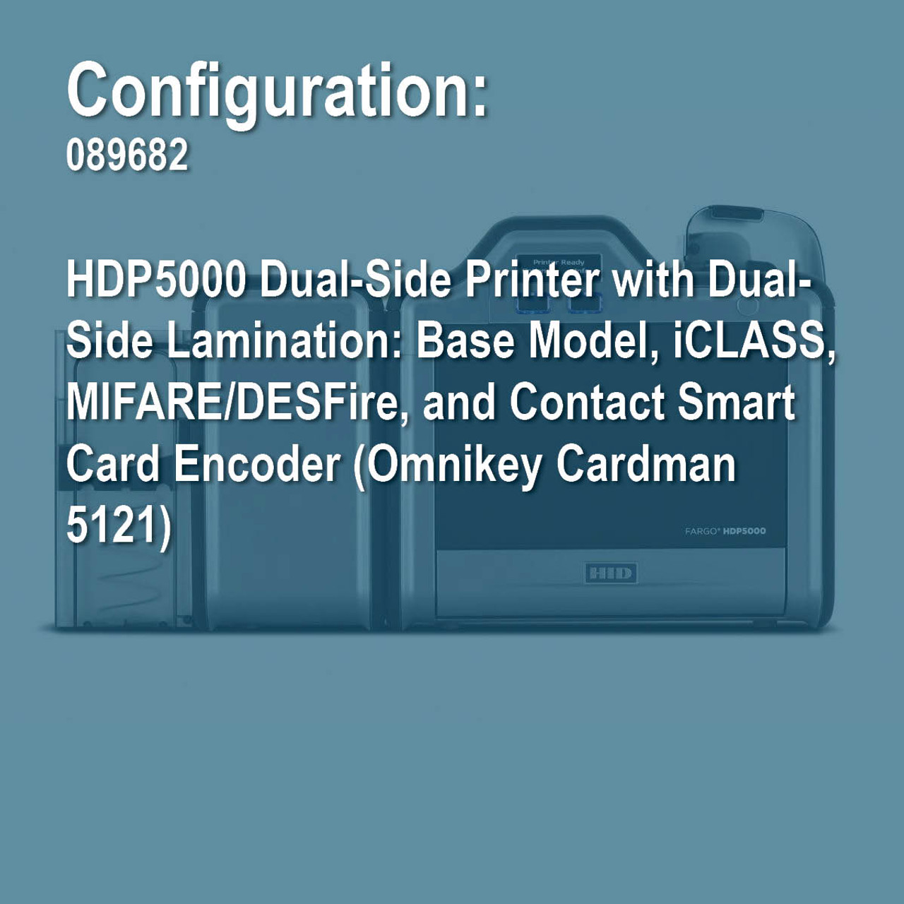 Fargo 089682 HDP5000 Duplex Retransfer ID Card Printer