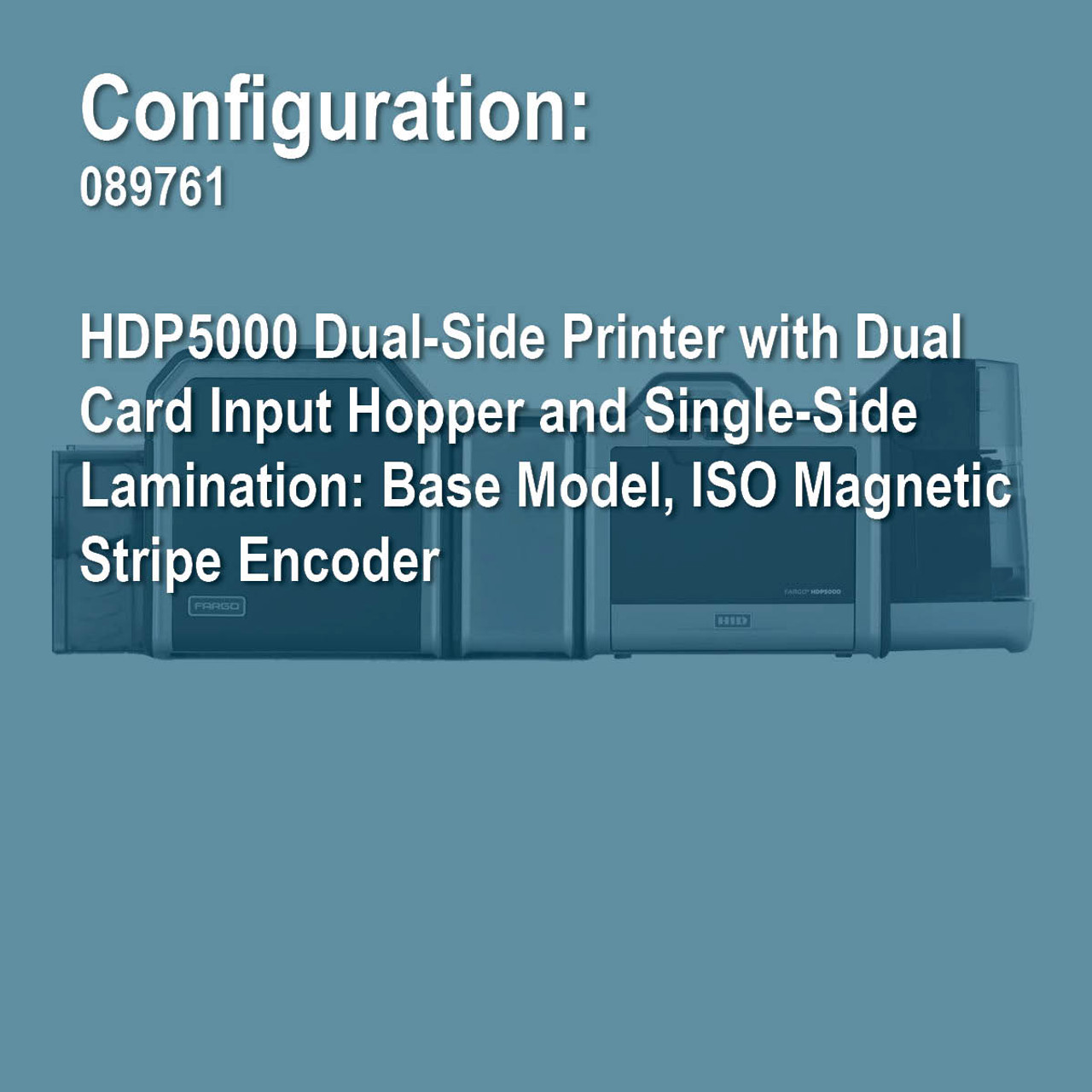 Fargo 089761 HDP5000 Duplex Retransfer ID Card Printer