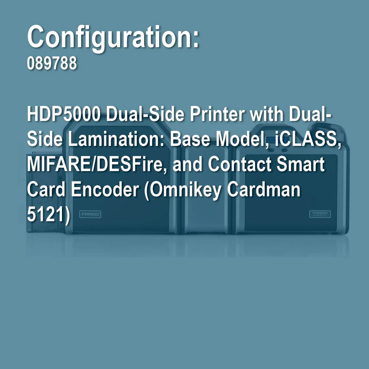 Fargo 089788 HDP5000 Duplex Retransfer ID Card Printer