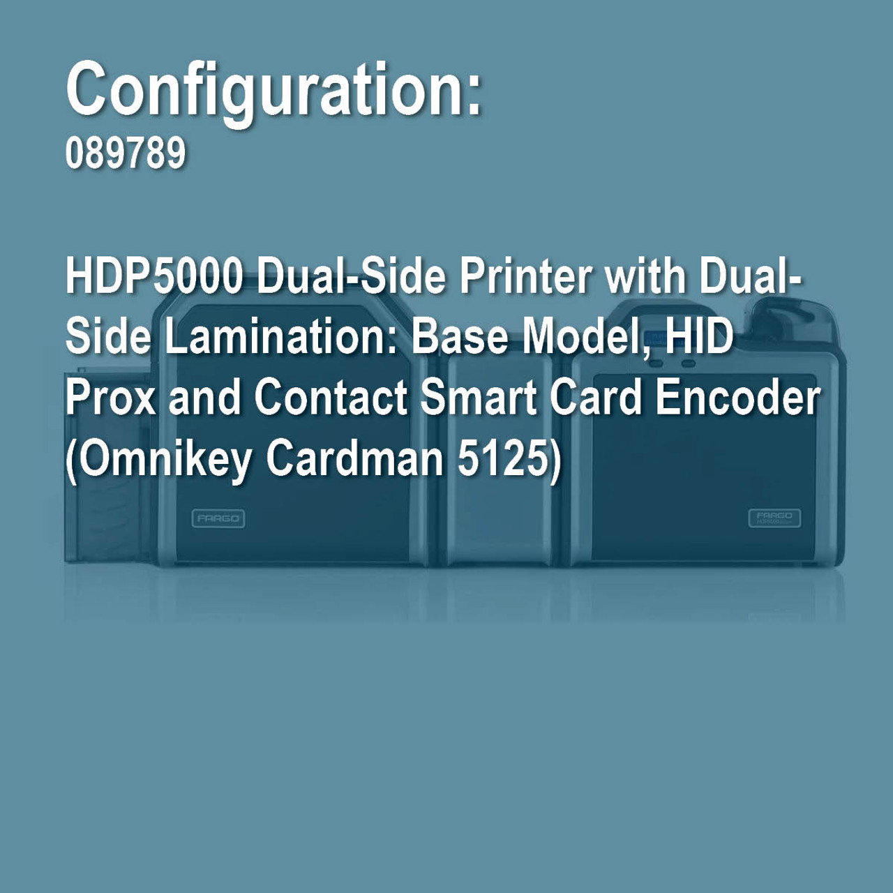 Fargo 089789 HDP5000 Duplex Retransfer ID Card Printer