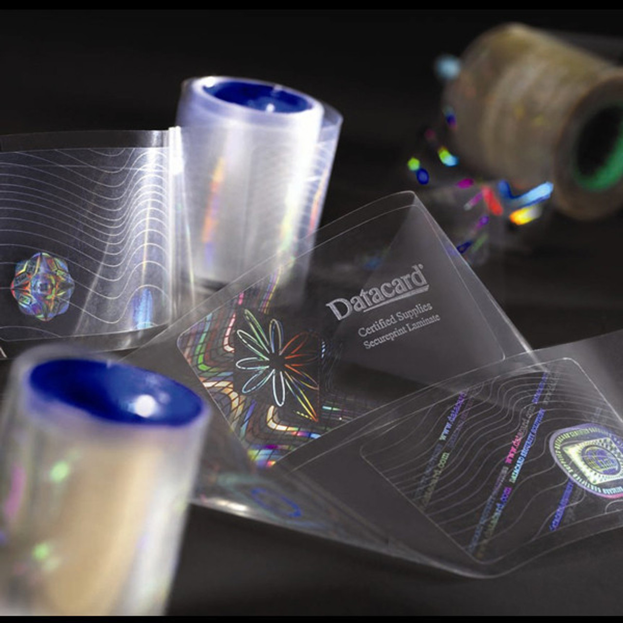 Entrust 508808-006 DuraGard, OptiGram(R) Laminate, 0.6 mil,  "Geometric Curves" Full Card