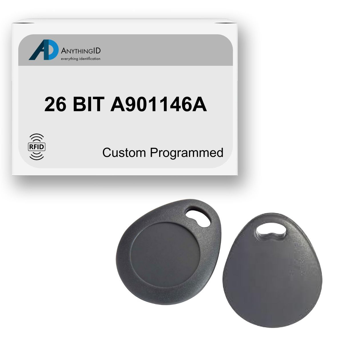 AnythingID Prox Key Fobs | 26 BIT A901146A (Pack of 25)