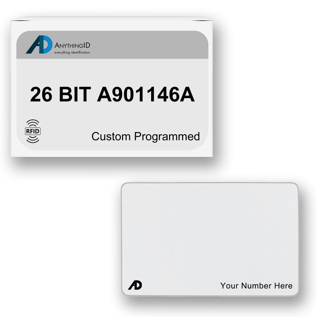 AnythingID PVC Prox Cards | 26 BIT A901146A (Pack of 25)