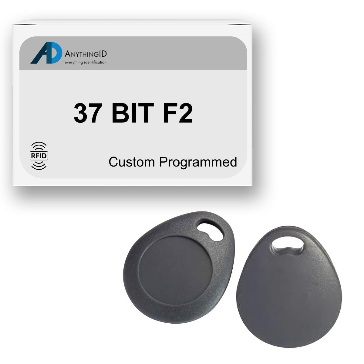 AnythingID Prox Key Fobs | 37 BIT F2 (Pack of 10)