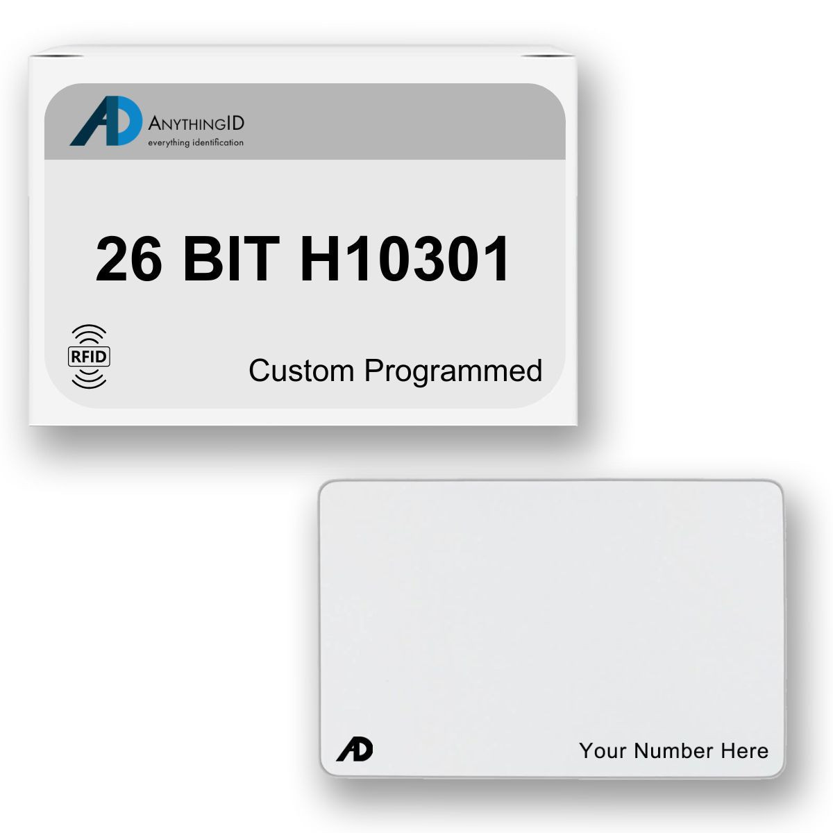 AnythingID PVC Prox Cards | 26 BIT H10301 (Pack of 50)