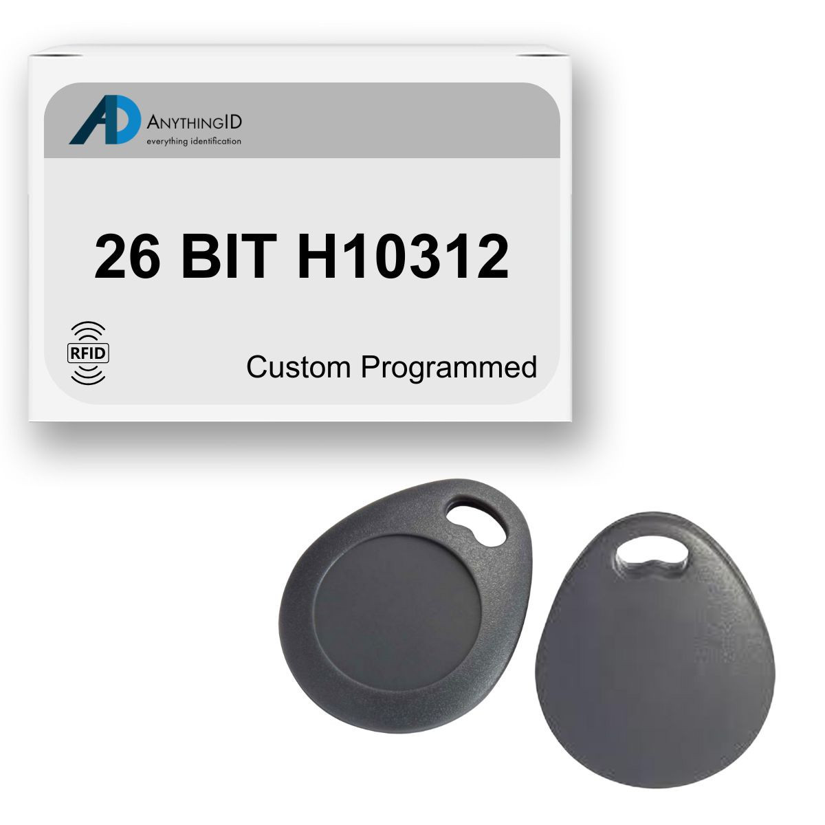 AnythingID Prox Key Fobs | 26 BIT H10312 (Pack of 10)