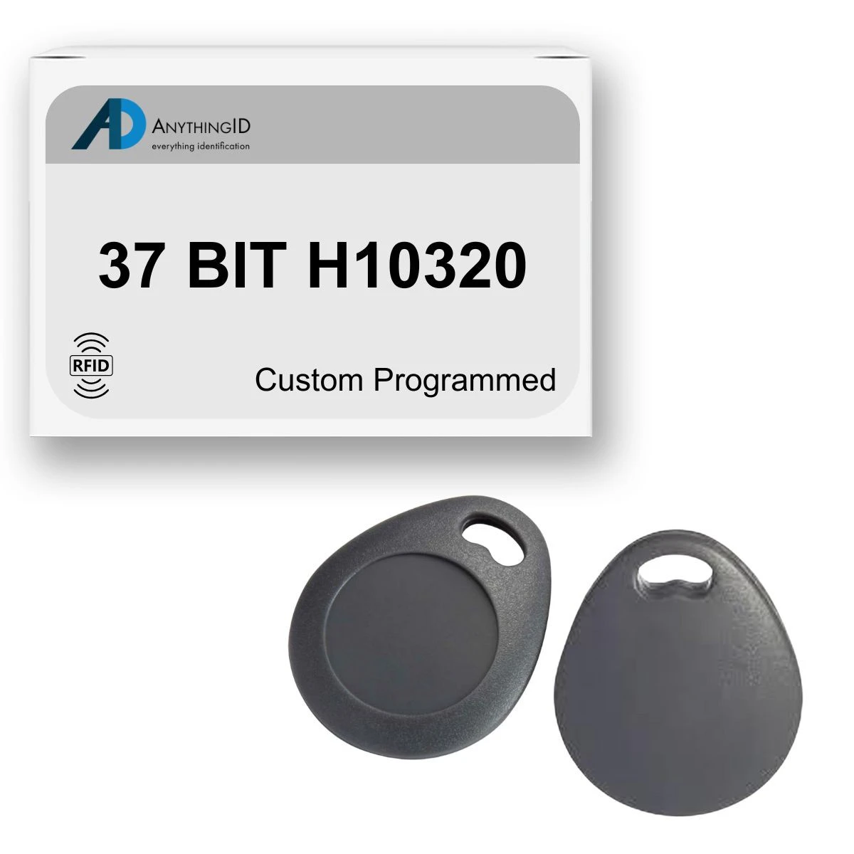 AnythingID Prox Key Fobs | 37 BIT H10320 (Pack of 10)
