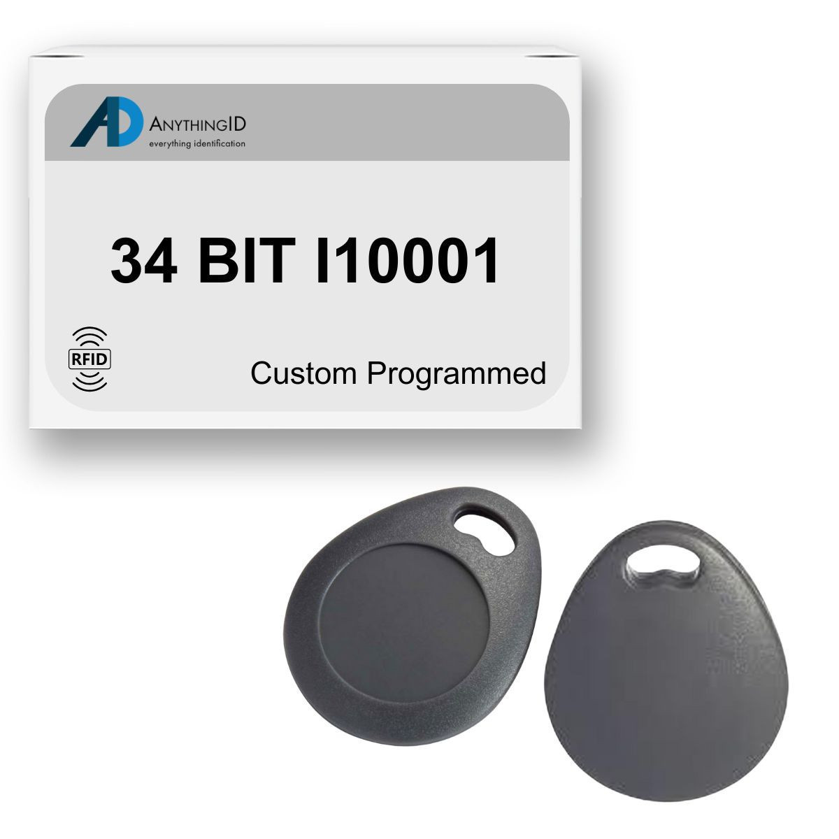 AnythingID Prox Key Fobs | 34 BIT I10001 (Pack of 25)