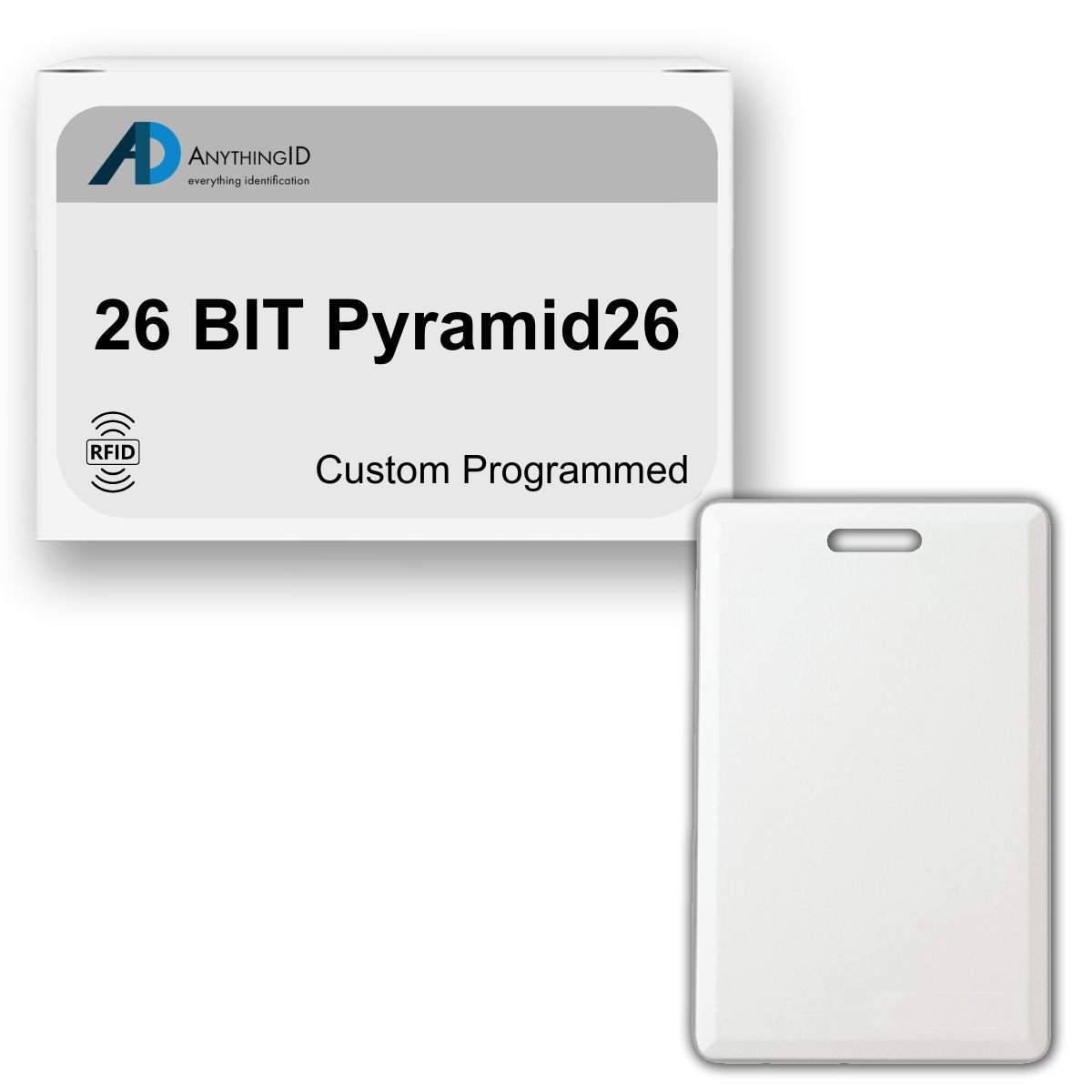 AnythingID Clamshell Cards | 26 BIT Pyramid26 (Pack of 25)