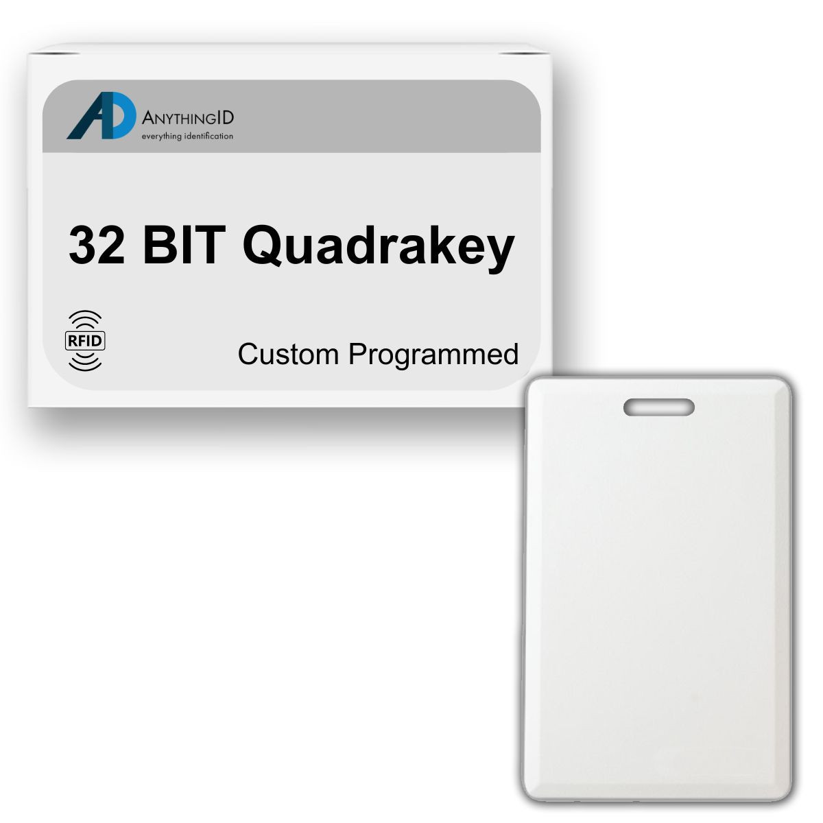 AnythingID Clamshell Cards | 32 BIT Quadrakey (Pack of 25)