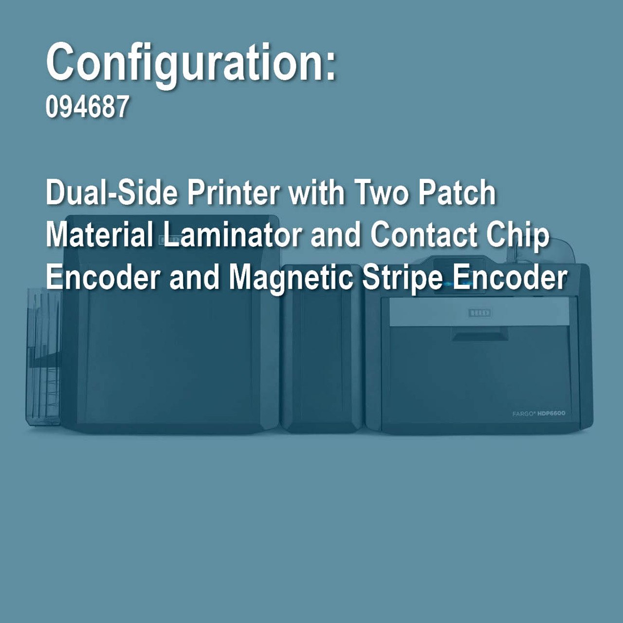 Fargo 94687 HDP6600 Duplex Retransfer ID Card Printer