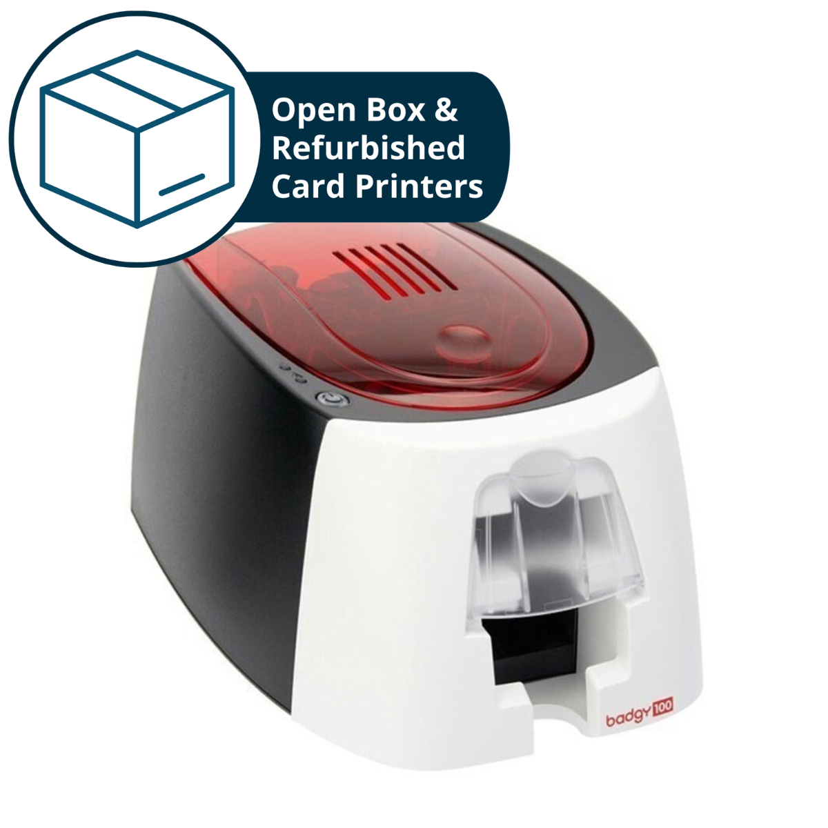 Evolis Badgy100 ID Card Printer (Refurbished) - Fair Condition