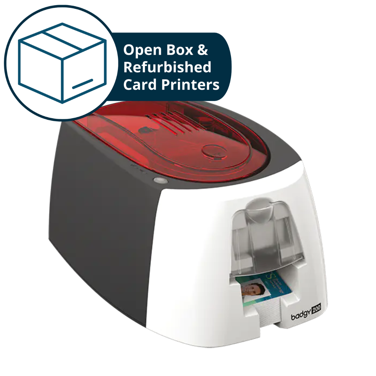 Evolis Badgy200 ID Card Bundle (Refurbished) - Fair Condition