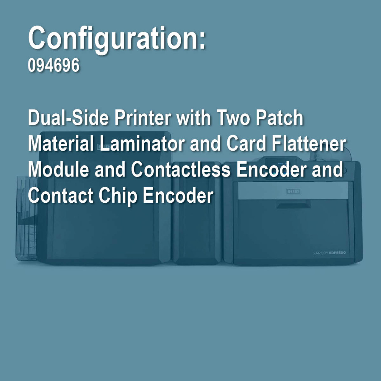 Fargo 094696 HDP6600 Duplex Retransfer ID Card Printer