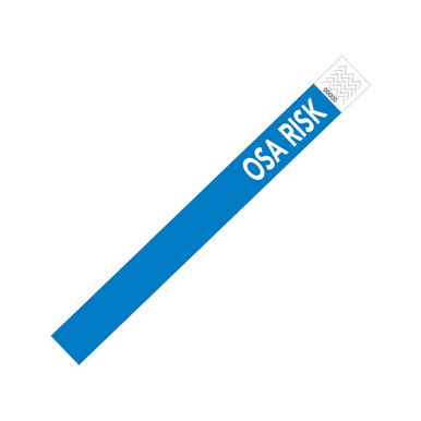 Laserband Alert TY-OSARISK Tyvek Alert Blue OSA RISK Wristband (1000 Sheets)