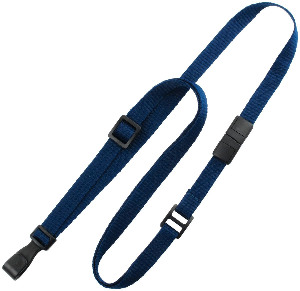 Pack of 100 - 3/8" MicroWeave Adjustable Lanyard with Breakaway No-Twist Hook