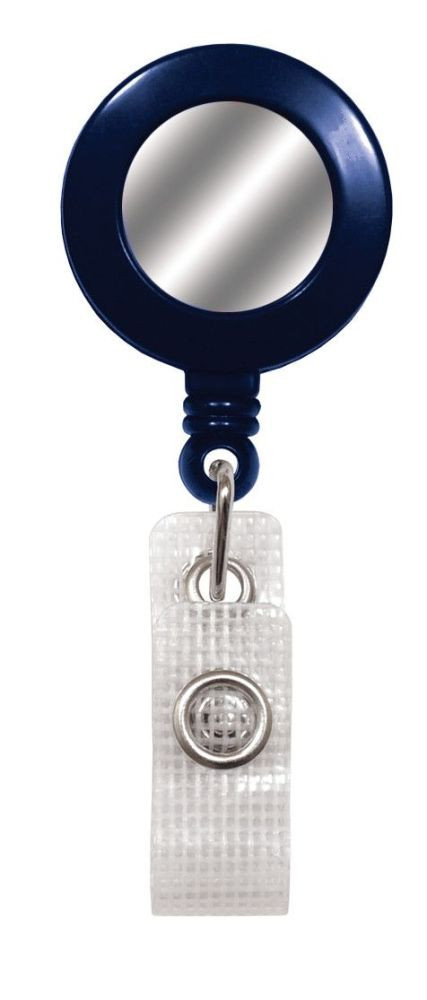 Pack of 50 - Badge Reel with Silver Sticker and Belt Clip